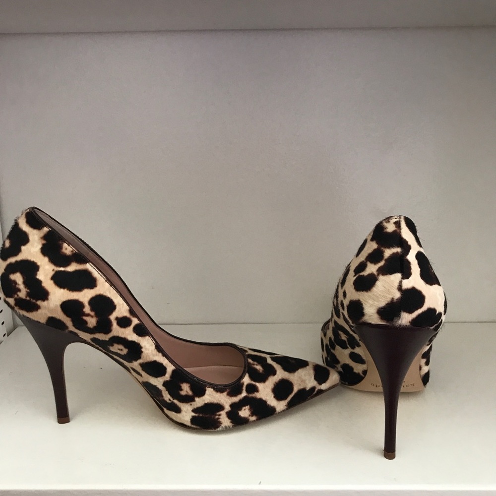 Kate Spade Licorice Calf Hair Animal Print Pump